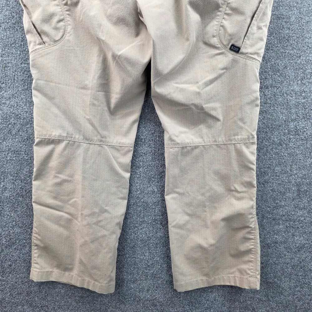 5.11 Tactical Pants Mens Khaki Cargo Work Outdoor Pockets Size 38 - Picture 4 of 9